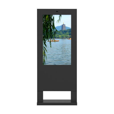 Schwarze LCD 43Inch Android Boden-Stand-digitale Beschilderung des Werbungs-Spieler-IP65