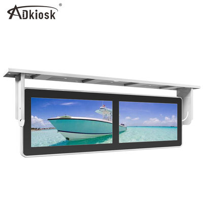 Decke angebrachter Bus-Werbungs-Spieler/doppelter LCD-Bildschirm 18.5Inch 220V