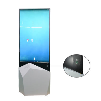 Doppelte mit Seiten versehene digitale Beschilderung des Boden-Stellungs-Kiosk-55inch OLED, die Anzeige annonciert