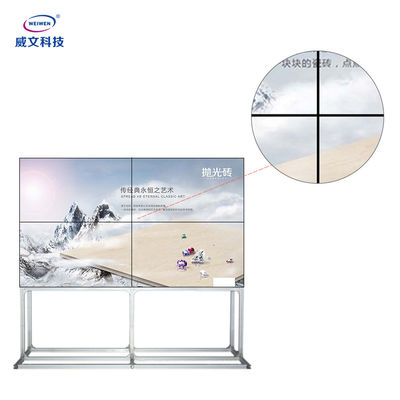 2k 4k Wand Entschließung 49Inch der LCD-Bildschirm-1.8mm Einfassungs-2x3 FHD