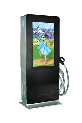 32 Glas der Zoll-Digital-Noten-Bildschirmanzeige-6mm mit hintergrundbeleuchtete Energie-Digital-Totem im Freien