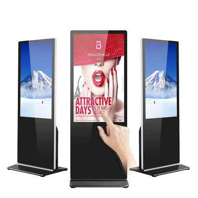 Silberner Ethernet-Stand allein Schaukasten 43inch 30W alle auf One Touch-Schirm