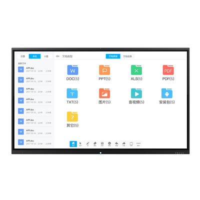 75Inch Touch Screen wechselwirkendes Digital-Brett/4K wechselwirkendes Whiteboard