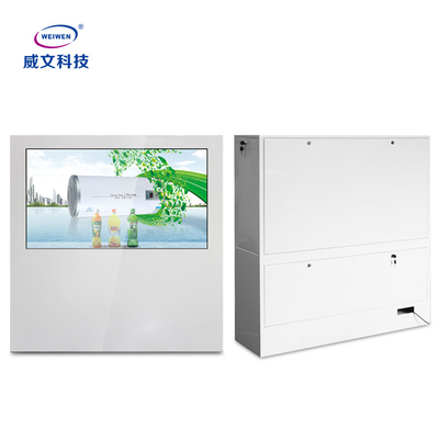 Transparente Touch Screen Glasdigitale Beschilderung AC100V 6ms FHD