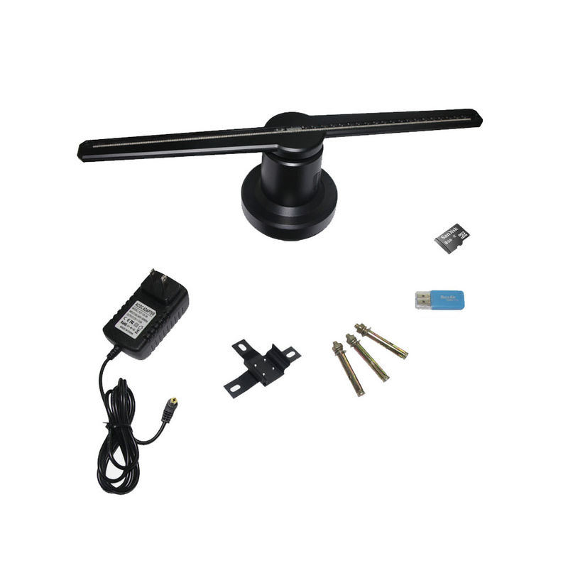 56cm Fan-Anzeige Hologramm-2Blades bördelt super helle 3D mit Lampe 638pcs LED Licht