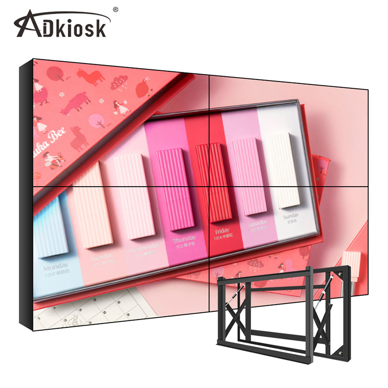 multi Schirm der 3.5mm Einfassung LCD-TAT Videowand-Anzeigen-4x4 Platte 500cd/M2