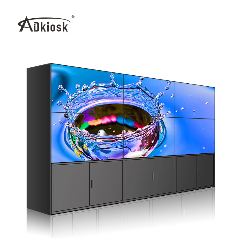 Videowand Fahrwerkes 2x2 LCD zeigen Farben FHD 49Inch 16.7m mit 3.5mm Einfassung an